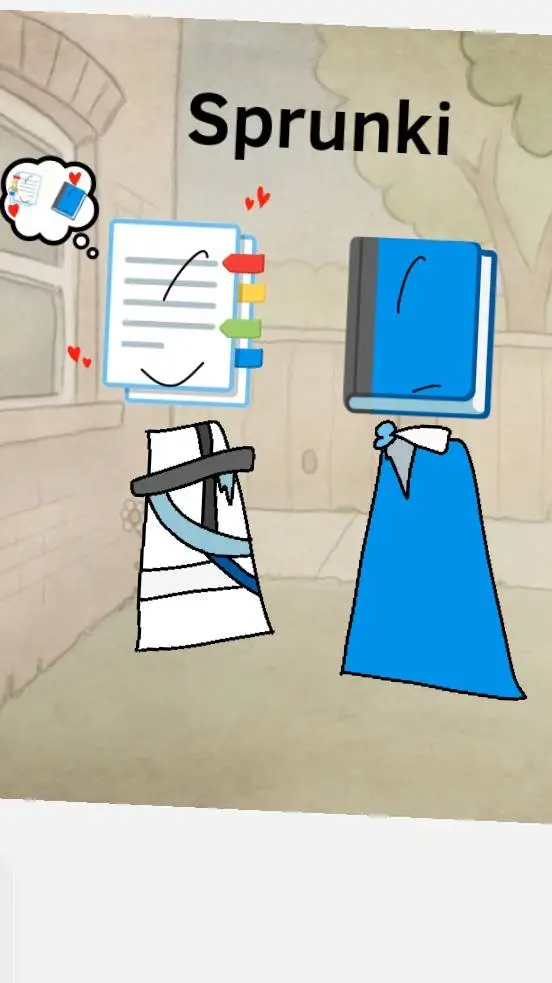 ai character: paperler & bookler background