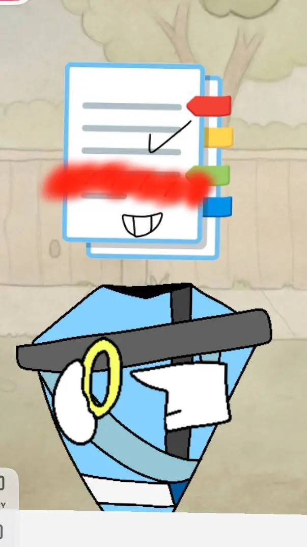ai character: Paperler bookler background