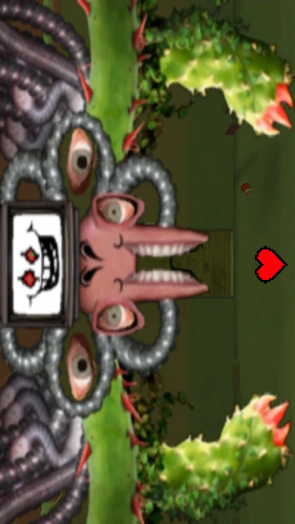 ai character: Omega flower 😈 background