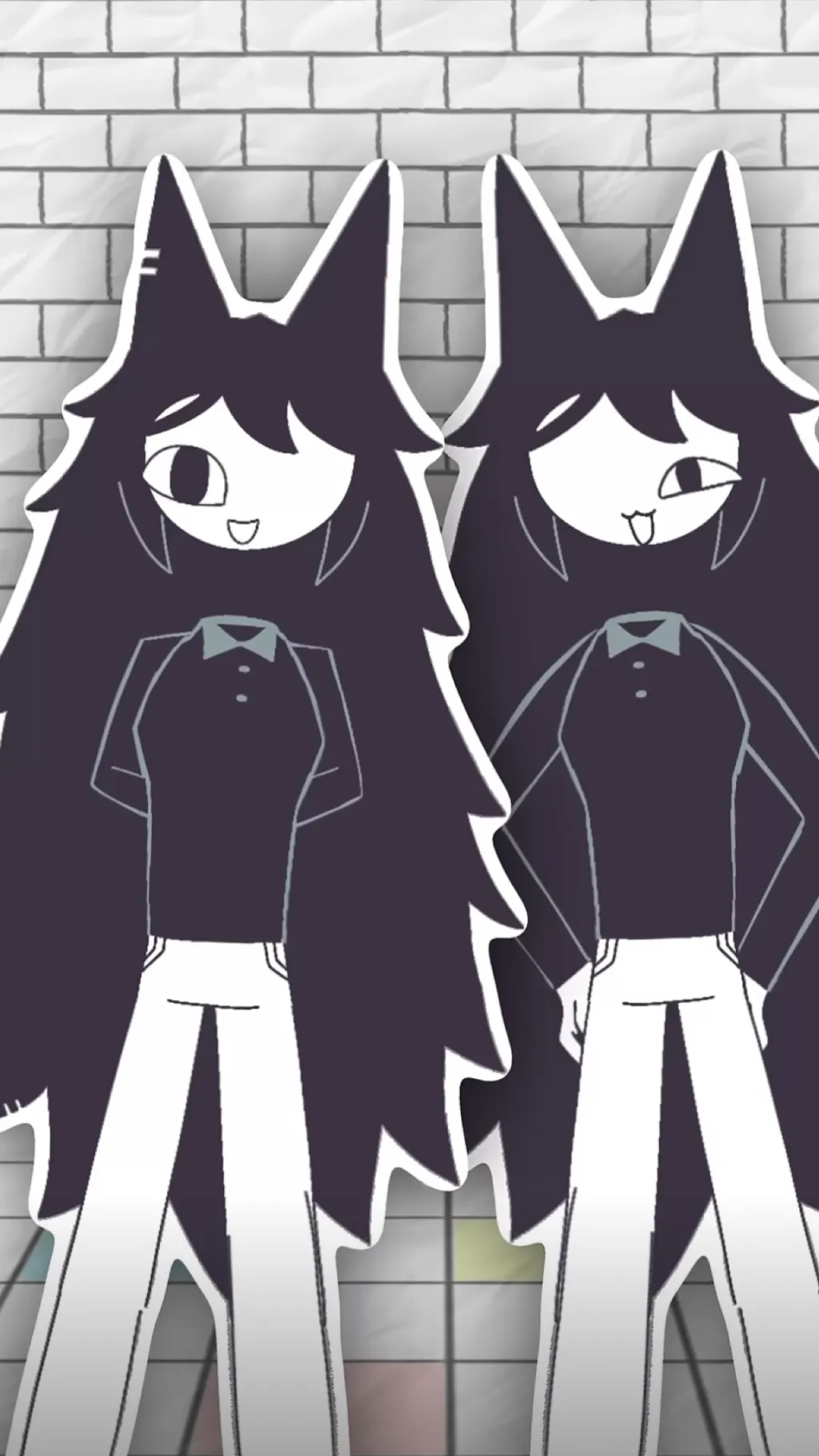 ai character: Twins,￼👯‍♂️  background