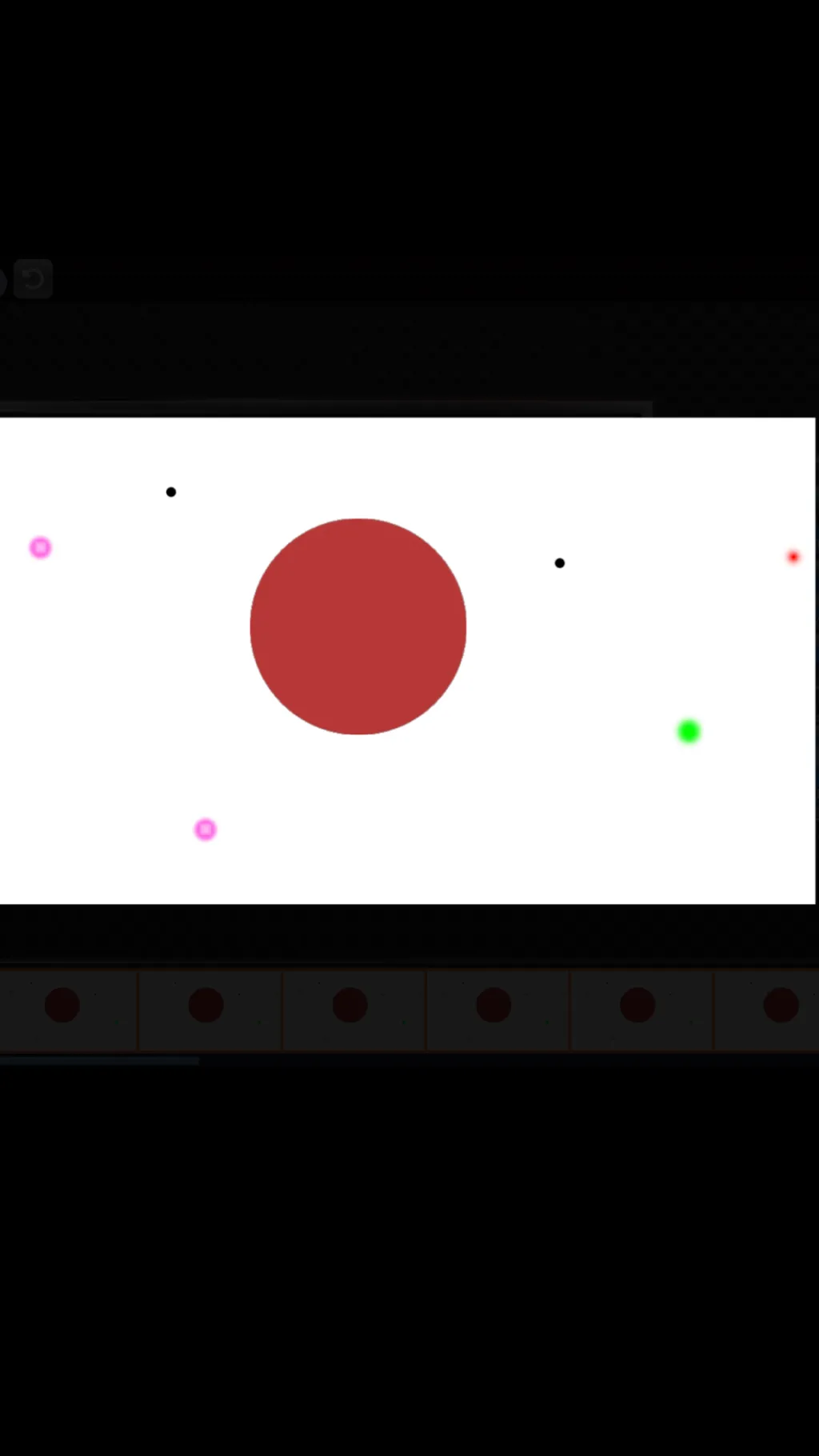 ai character: The dot big ￼ background