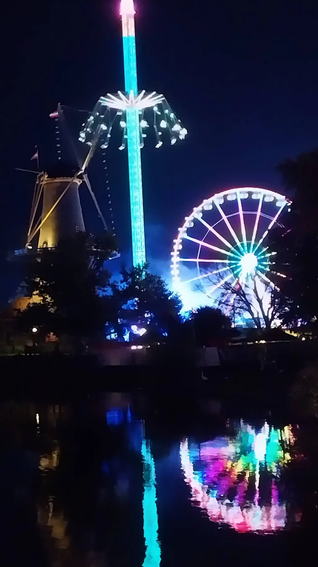 ai character: Amusement Park  background