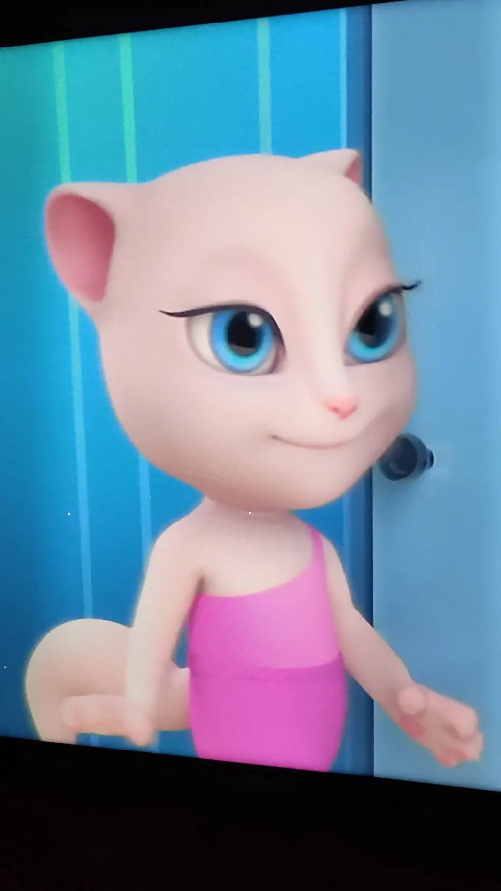 ai character: Angela cat background