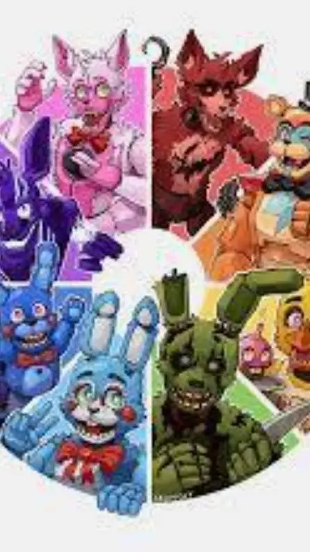 ai character: fnaf pizzeria  background