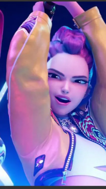 ai character: K-pop demon hunter  background