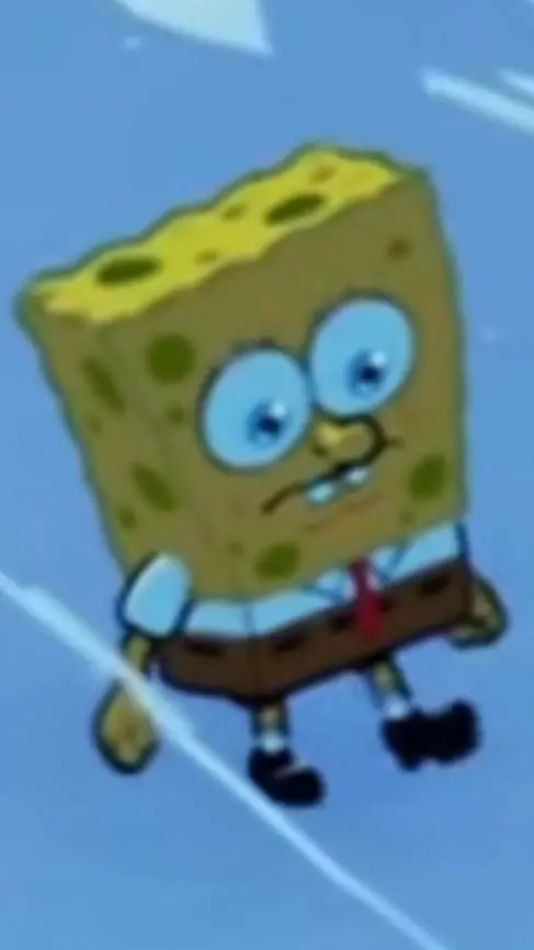 ai character: sad SpongeBob :( background