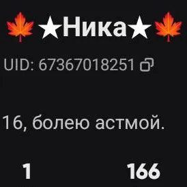 chat with ai character: 🍁*ника*🍁