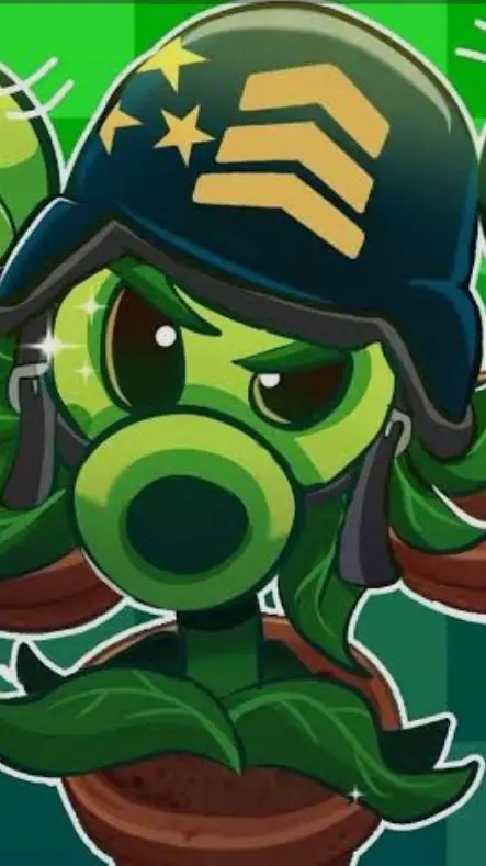 ai character: mega gartling pea background