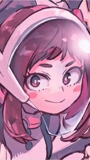 ai character: ochako uraraka background