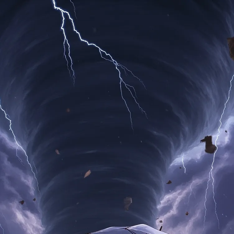 chat with ai character: tornado storm