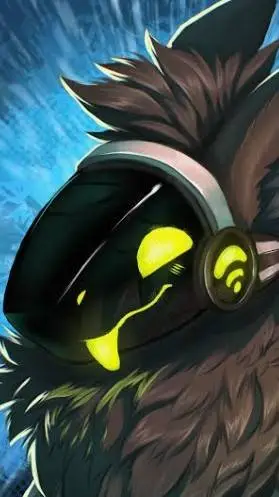 ai character: Protogen(Freaky) background