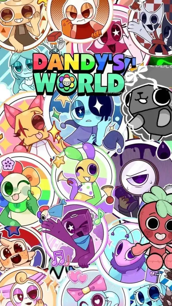 ai character: dandys world^^ background