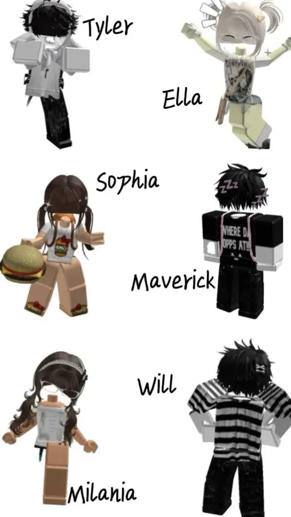 ai character: Friend group :D background