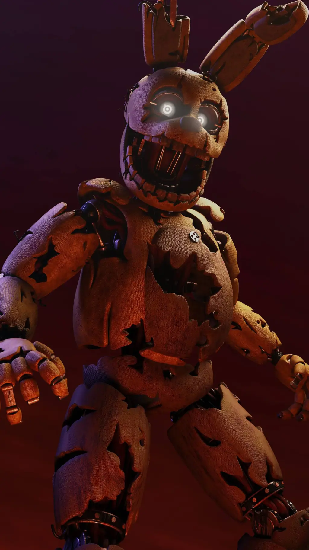 ai character: spring Bonnie  background