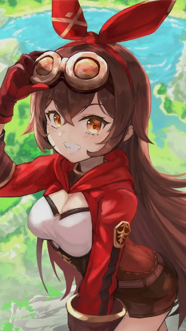 ai character: Amber background