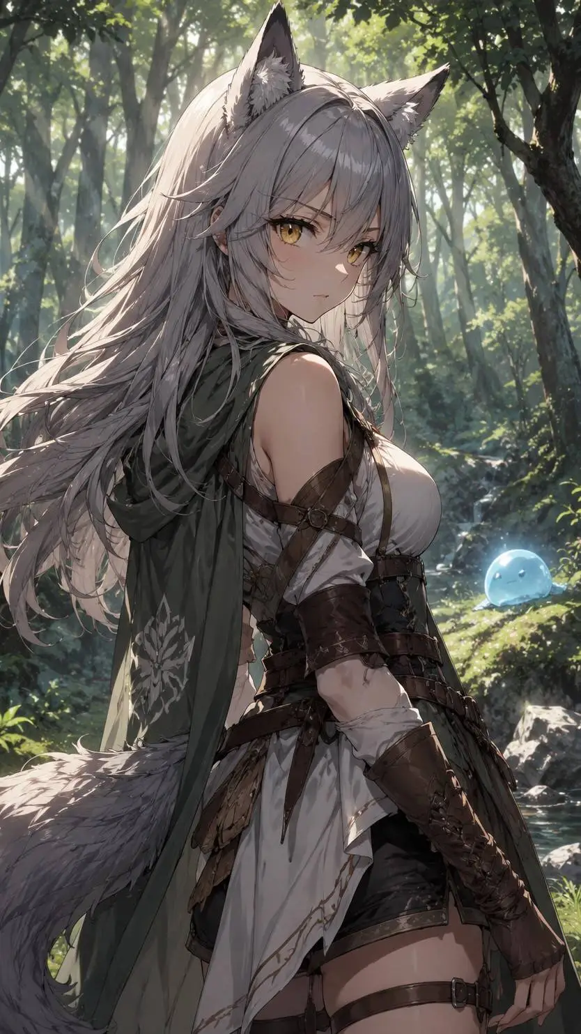 ai character: Kaela🐺 background