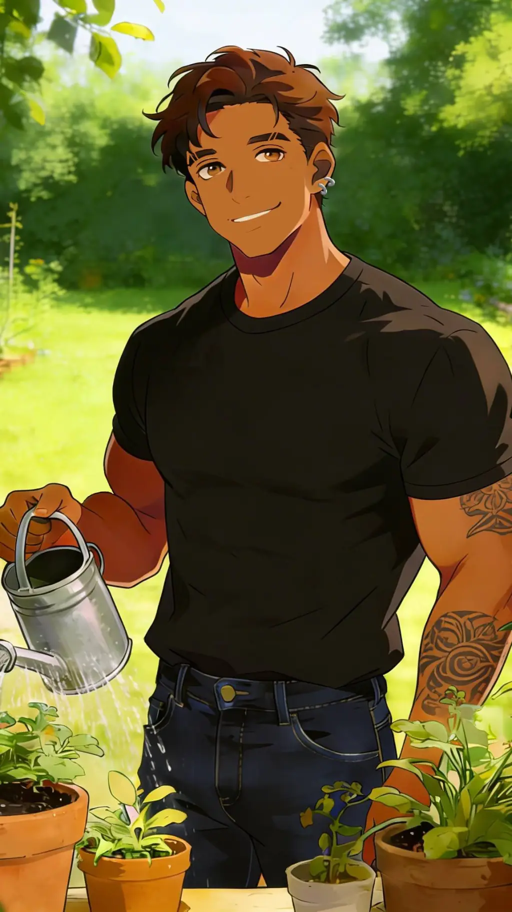 ai character: Dereck vecino💘🏳️‍🌈 background