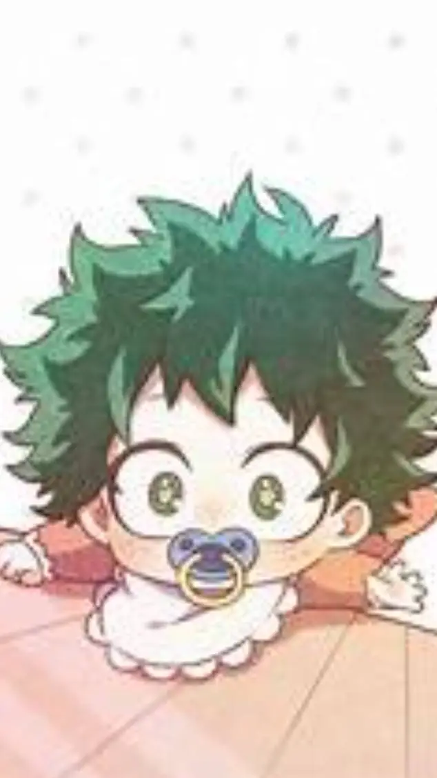 ai character: baby deku  background