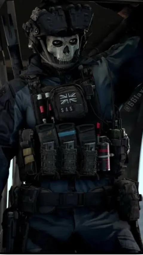 ai character: Ghost cod background