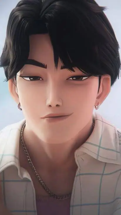 ai character: Jinu Saja💜🤍 background