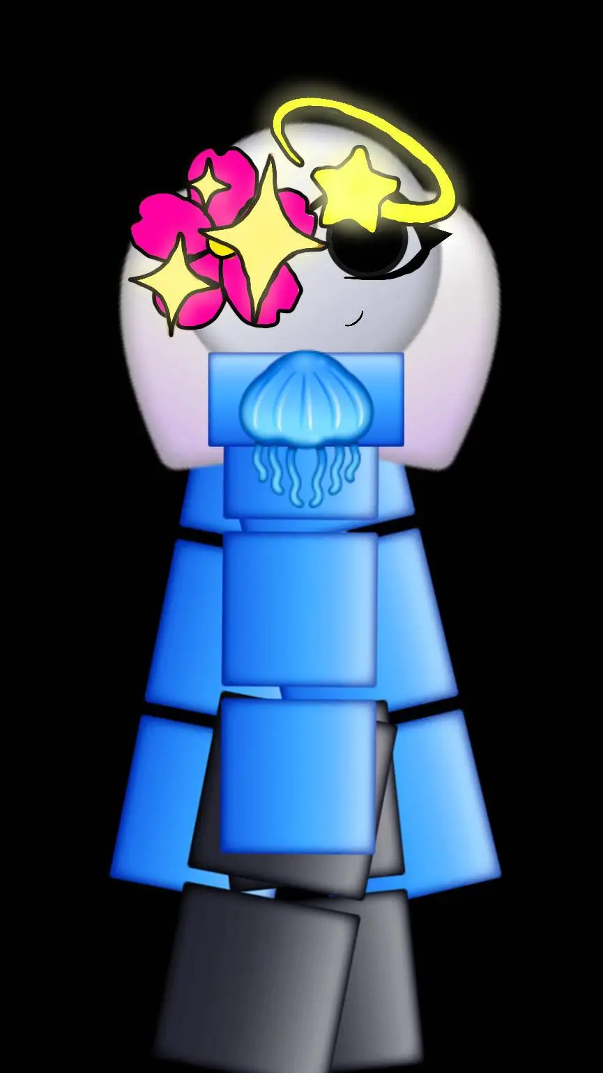 ai character: Bubble background