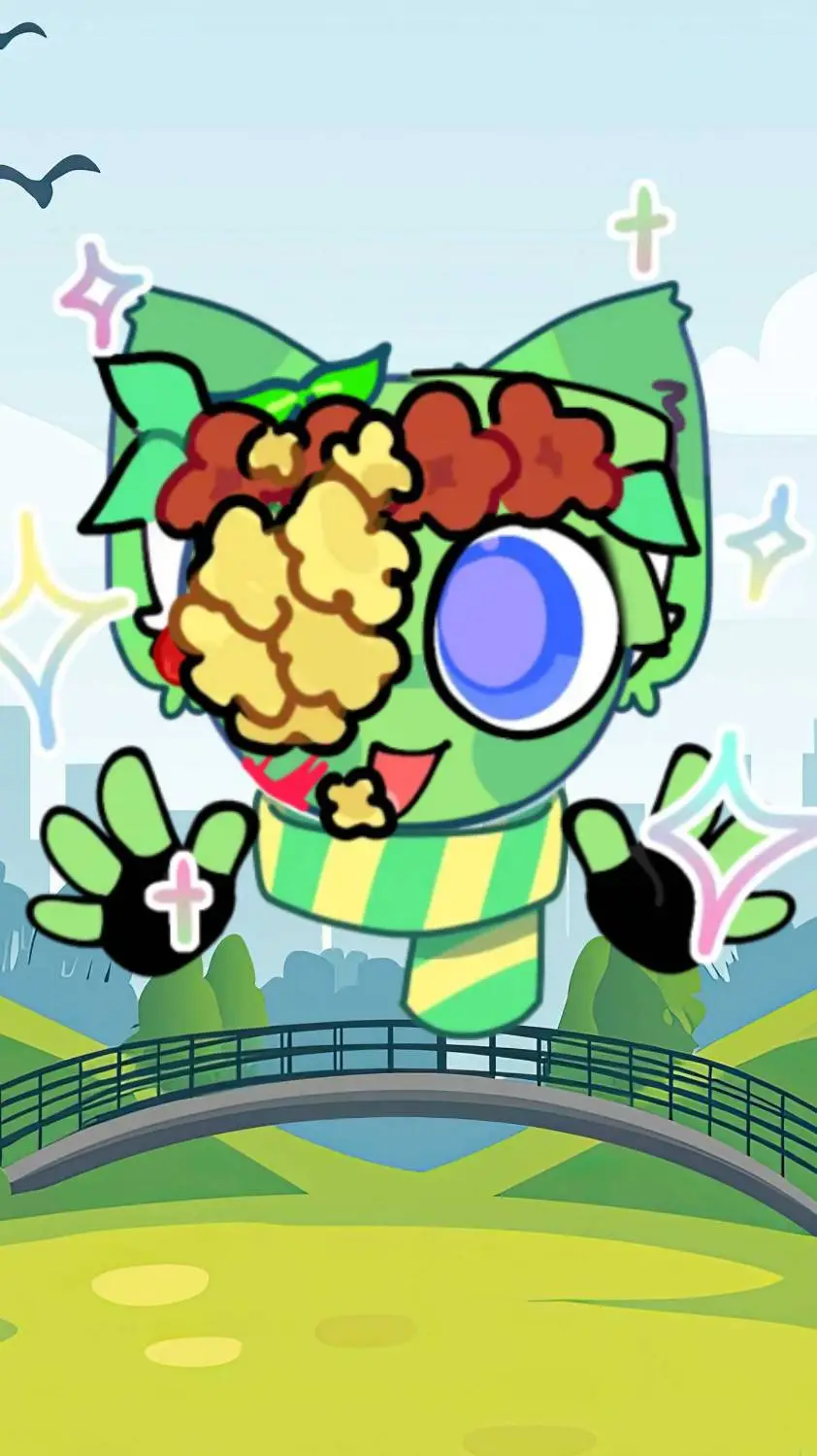 ai character: Leafy!  background