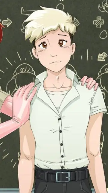 ai character: School kigurumi  background