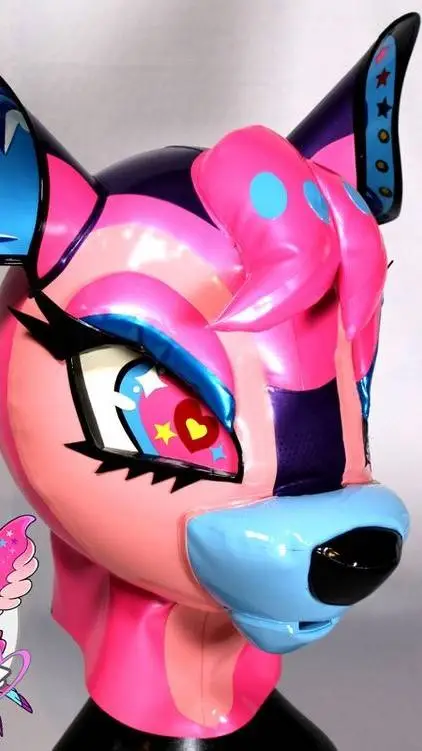 ai character: Inflatable mask  background