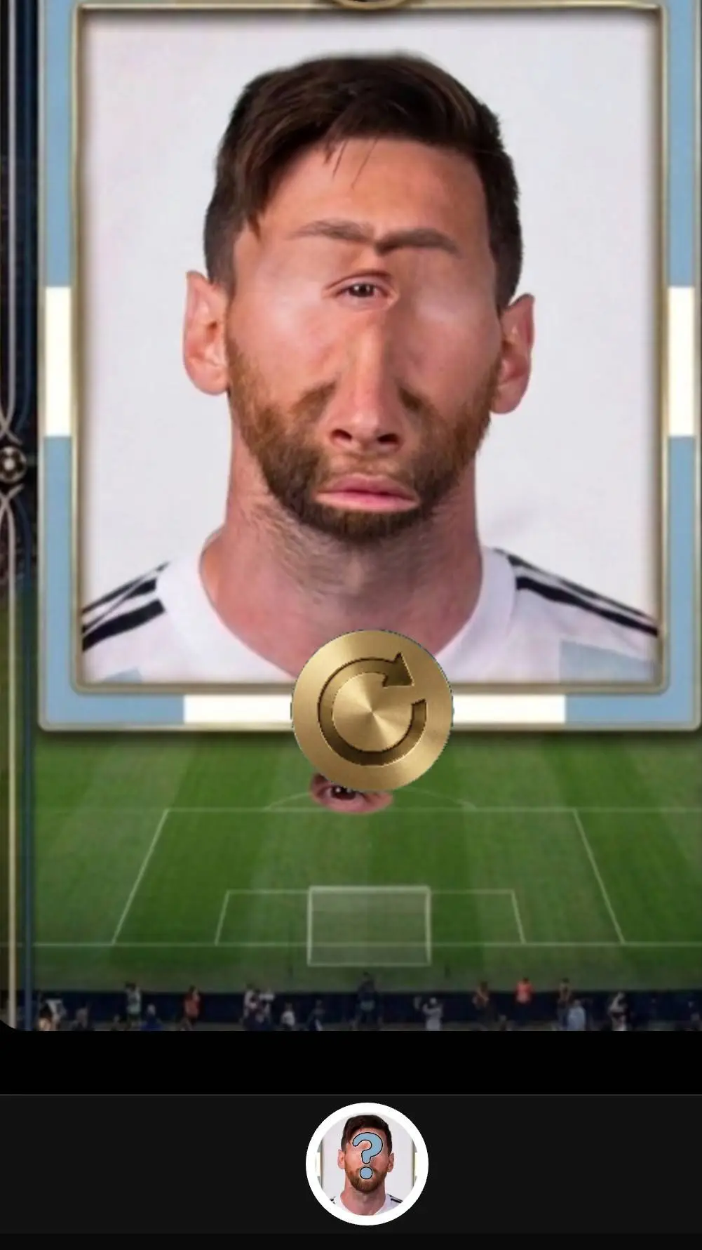 ai character: alien messi 😭🥀 background