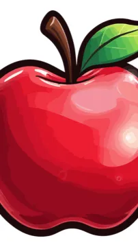 ai character: Happy Apple background