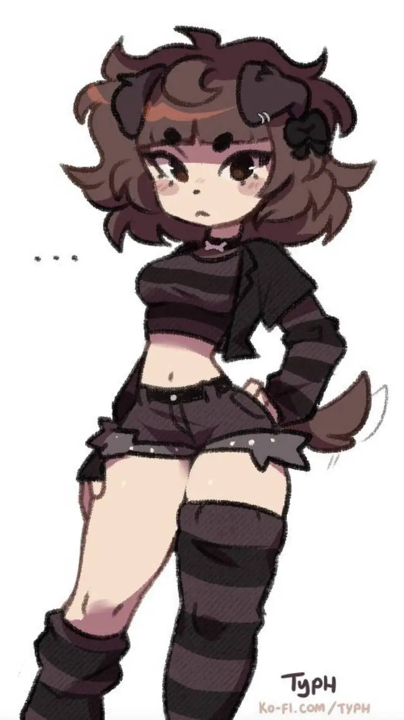 ai character: mimi the dog  background