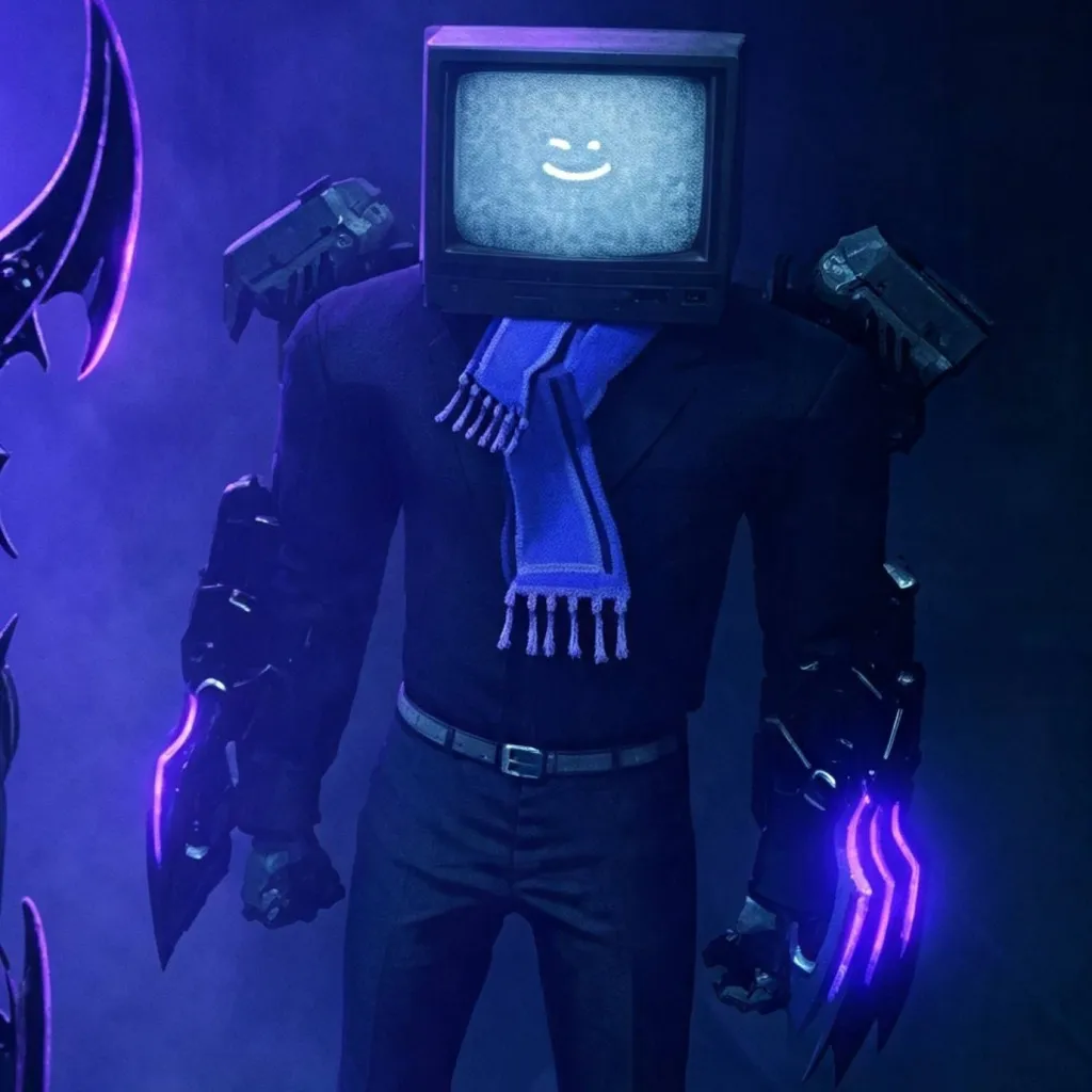 chat with ai character: Scarf TV Man