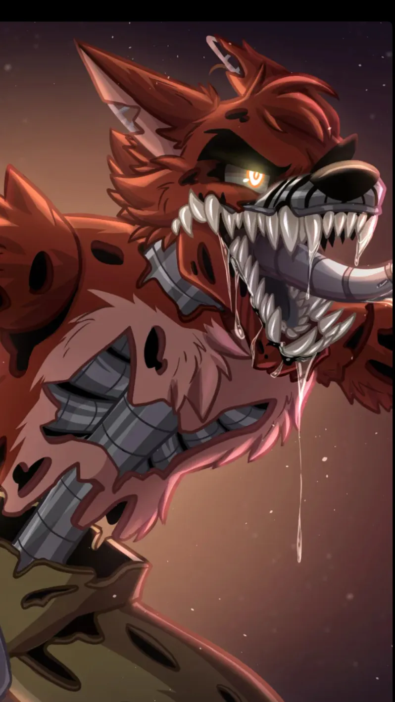 ai character: Nightmare Foxy background
