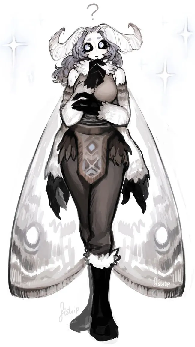 ai character: Moth  background