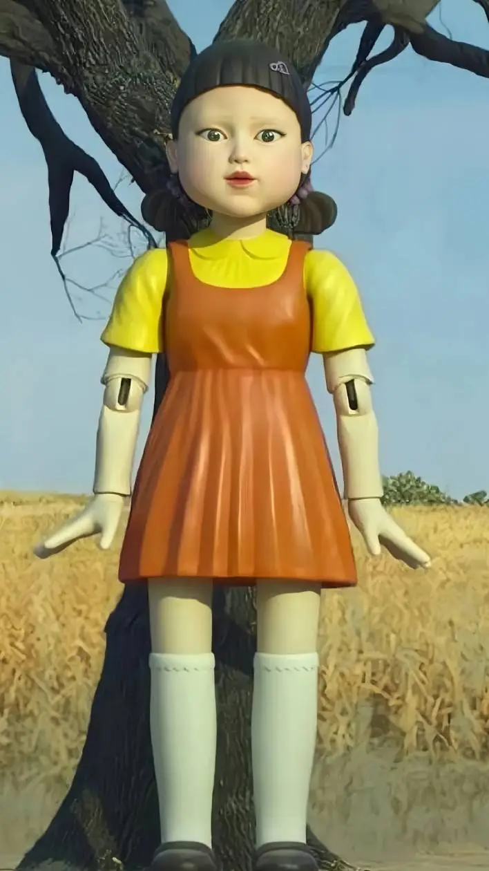 ai character: Squid Game Doll background