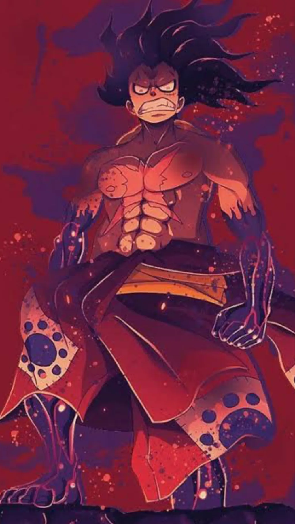 ai character: Snakeman Luffy background