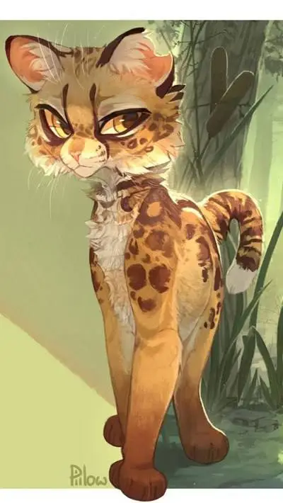 ai character: Пятнистая background