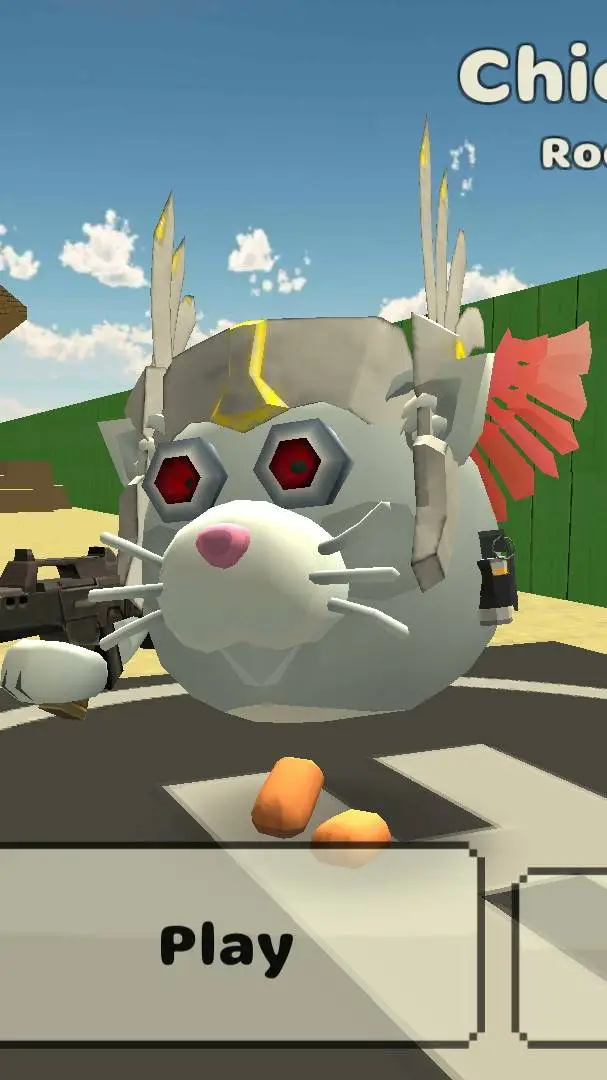 ai character: michun crack robot background