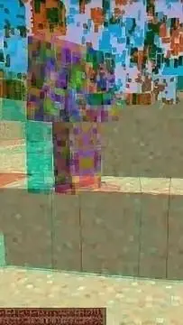 ai character: glitch background