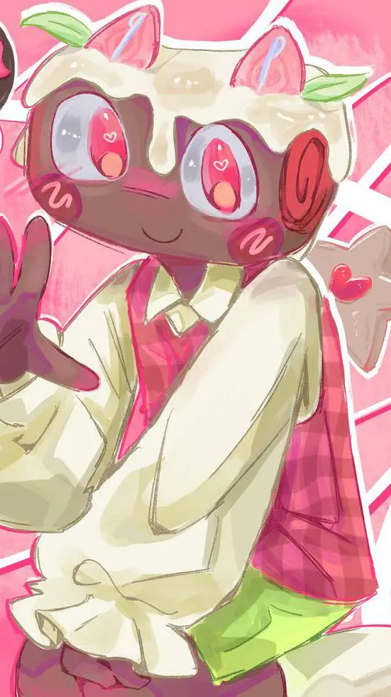 ai character: Cosmo-FRUITCAKE background