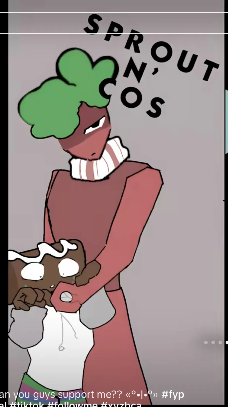 ai character: SPROUT X COSMO IG background