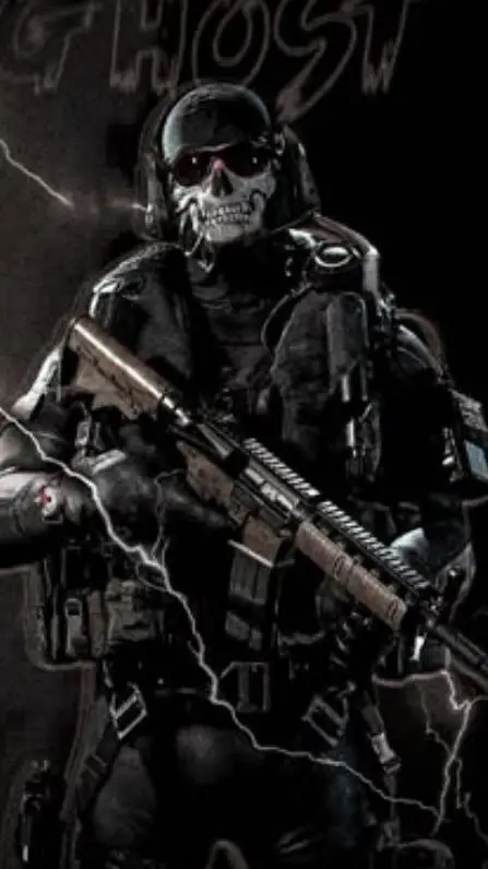 ai character: Ghost (COD) background