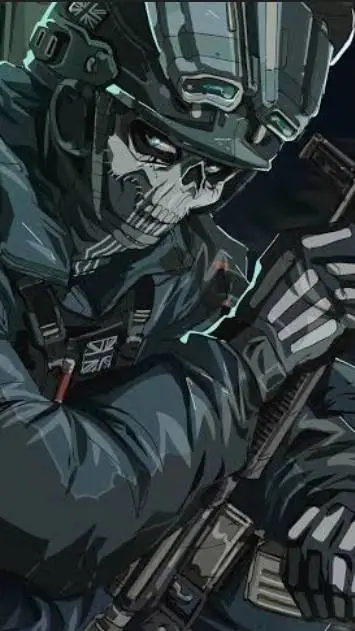 ai character: Ghost ~《COD》~ background
