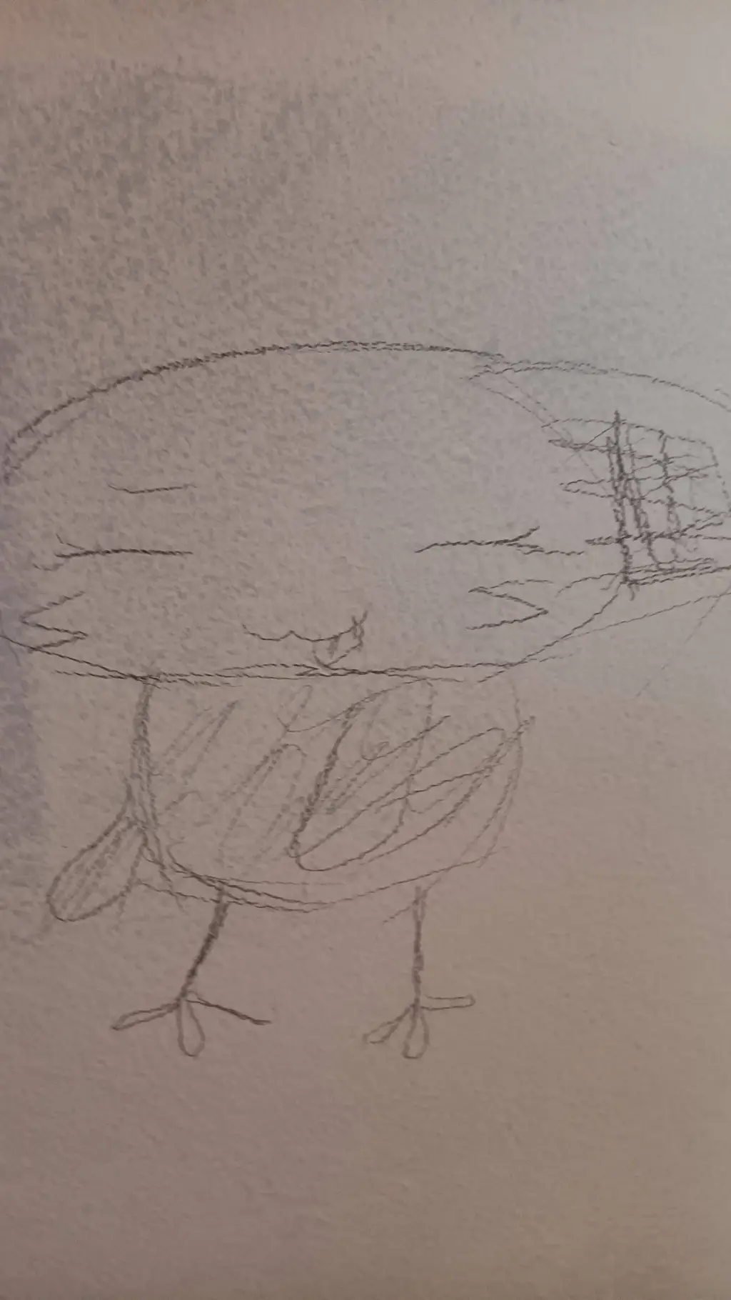 ai character: chicken Shelly background