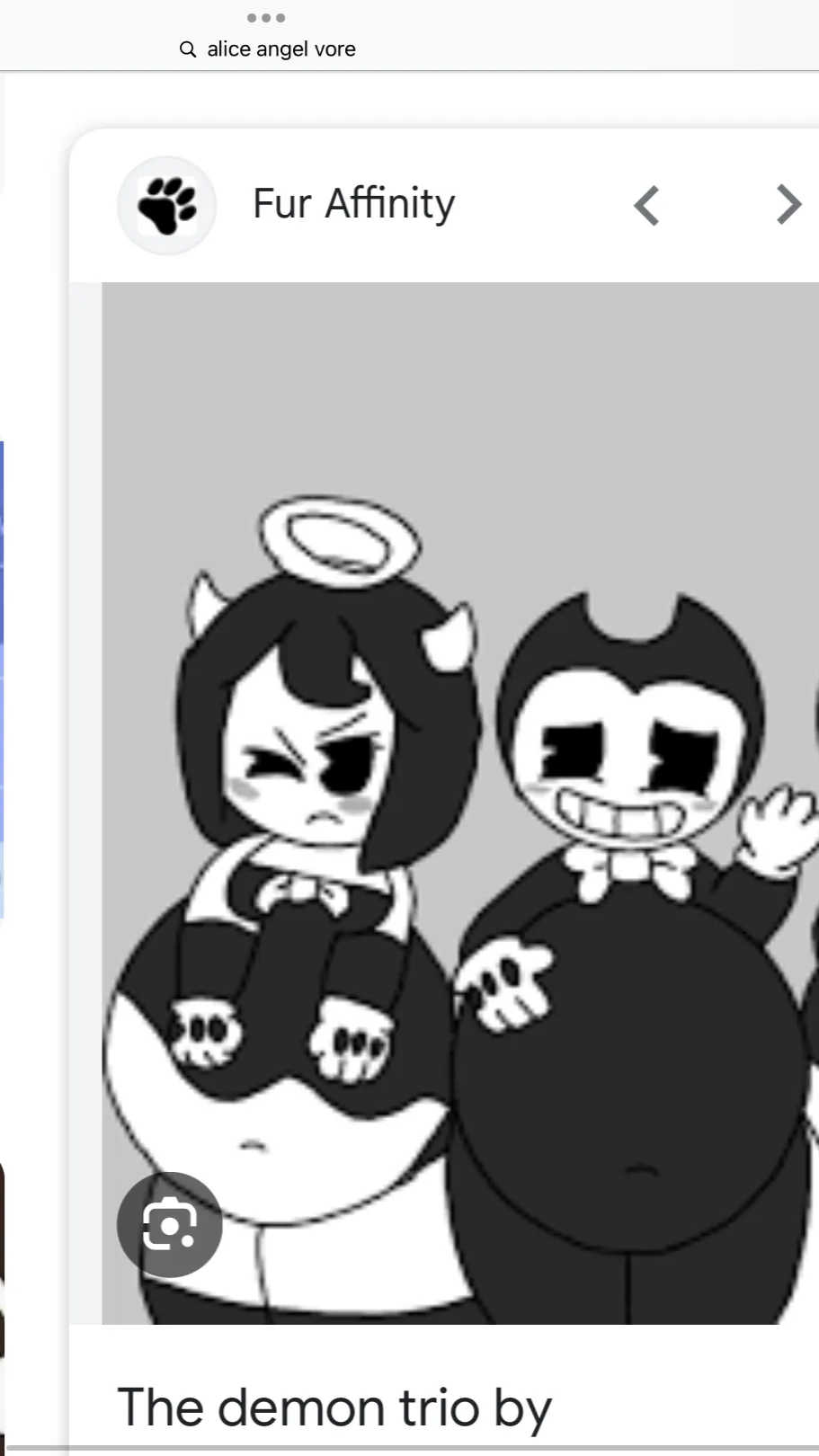 ai character: Alice Angel Vore background