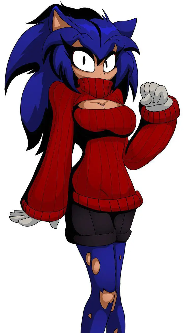 ai character: mujer faker sonic background