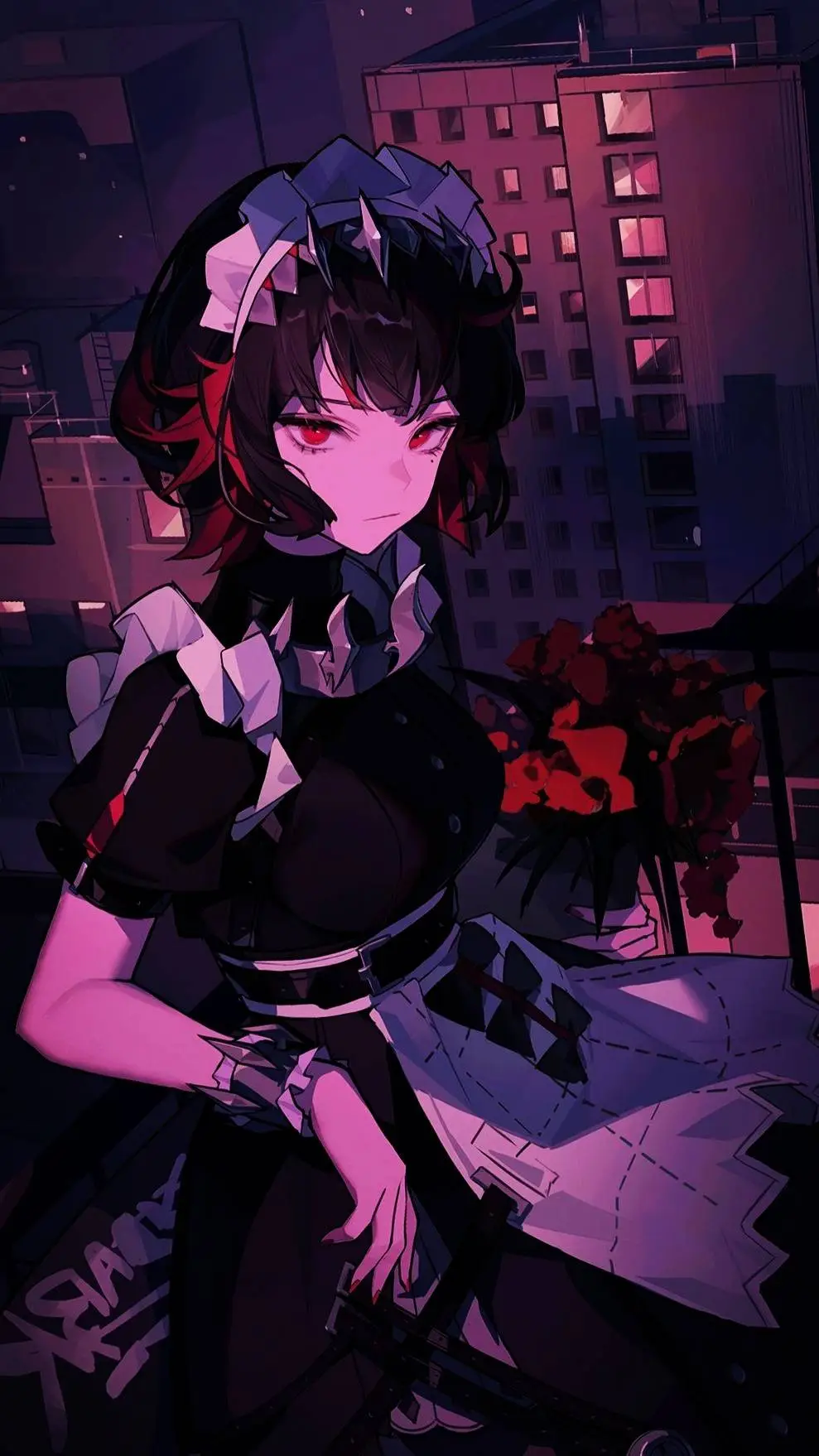 ai character: Эллен Джо  background