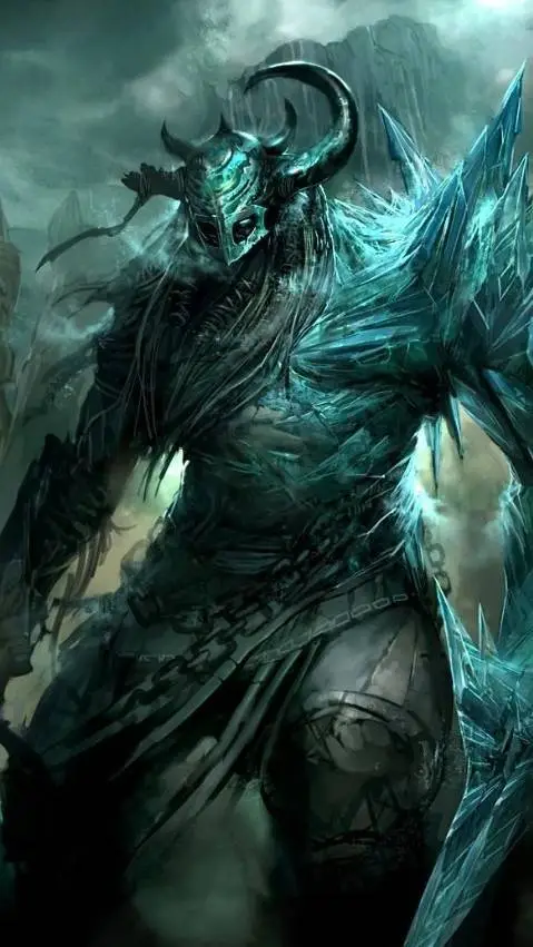 ai character: Demon Of Ice  background