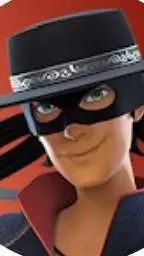 ai character: Zorro  background