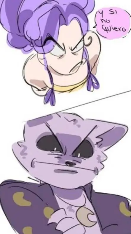 ai character: Catnap y lily  background